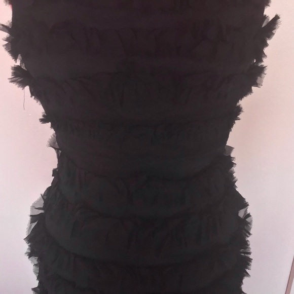 NWT Anna Sui Silk Laser Cut Ruffled Tiers Dress XS - Picture 8 of 8